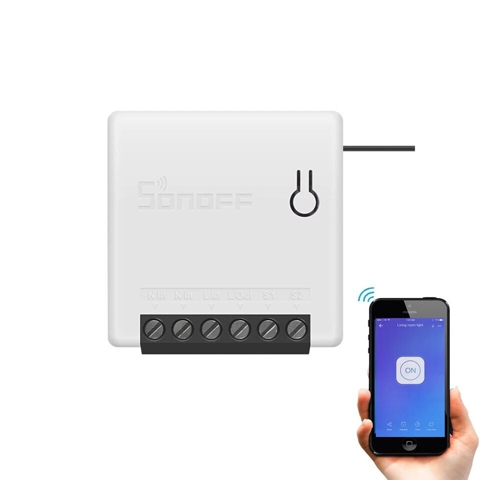 Sonoff Mini R2 Modulo Automazione Domotica Wi-Fi APP Controllo Vocale