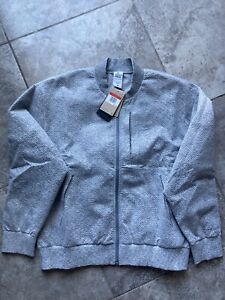 Nike Tech Pack Therma Fit Bomber Jacket Gray DQ4268-077 Men Size Large NSW FC SB