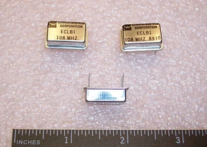 QTY (4) ECLB1-108MHz CONNOR-WINFIELD 10K 100K ECL FULL SIZE OSCILLATORS 108.000M - Picture 1 of 1