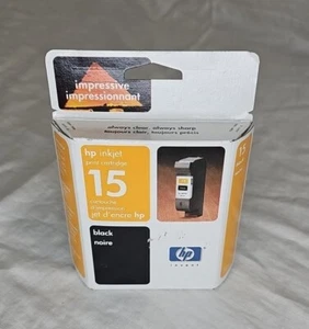 GENUINE HP 15 BLACK INK CARTRIDGE (C6615DC) ~ NEW IN BOX Exp  2004 - Picture 1 of 5