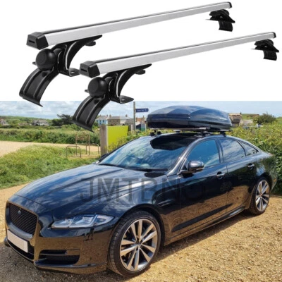 Portaequipajes de 48" para Jaguar XJ XE XF barras transversales de techo desnudo con bloqueo Foto 1 de 4