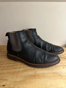 UGG Men Black Chelsea Boots Size 10.5 M - Picture 1 of 6