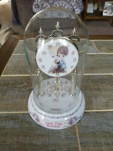 Precious Moments Porcelain Anniversary Collectible Clock “Love one another”