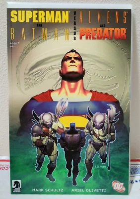 Superman y Batman VS Aliens y Depredador 1-2, 2007 (primera pelea de DC) 9,8 casi nuevo/muy bueno Foto 1 de 4