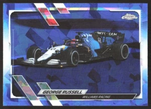 GEORGE RUSSELL 2021 TOPPS CHROME SAPPHIRE FORMULA 1 #114 WILLIAMS - Picture 1 of 2