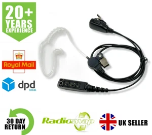 COVERT EARPIECE WITH MIC & PTT FITS SEPURA SPB8010 SPB8040 SPB8310 SPB8340 RADIO - Zdjęcie 1 z 15