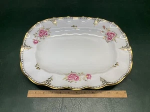 (1) Royal Crown Derby England Bone China Royal Pinxton Roses 14-3/4" Platter - Picture 1 of 8