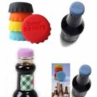 6pcs Creative Candy Color Silica Gel Wine Bottle Covers - Fresh-keeping Beer Cap