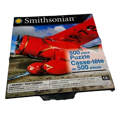 Smithsonian 500 шт. головоломка самолет Lockheed модель 5B Vega красный - Изображение 1 из 4