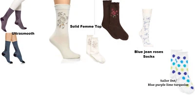 Calcetines para mujer Tono lisos Top para mujer ultrasuaves o calcetines para mujer talla única Foto 1 de 4