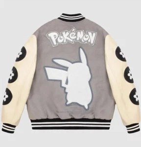 Pokemon x Vandy the Pink - Pikachu Varsity Jacket Size Medium, In Hand - Picture 1 of 1