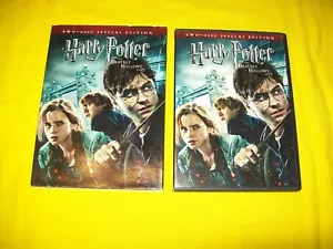 HARRY POTTER AND THE DEATHLY HALLOWS PART 1 WITH SLIPCOVER 2 DISC SET DVD - Picture 1 of 1