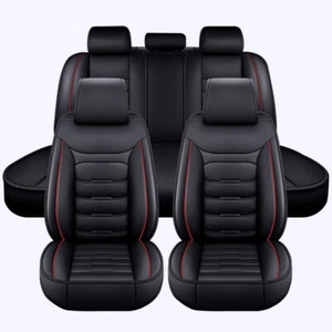 For Honda Civic Faux Leather Car 5 Seats Covers Full Set Front Rear Back Cover - Picture 1 of 9