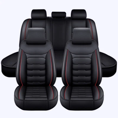 For Honda Civic Faux Leather Car 5 Seats Covers Full Set Front Rear Back Cover - Изображение 1 из 4