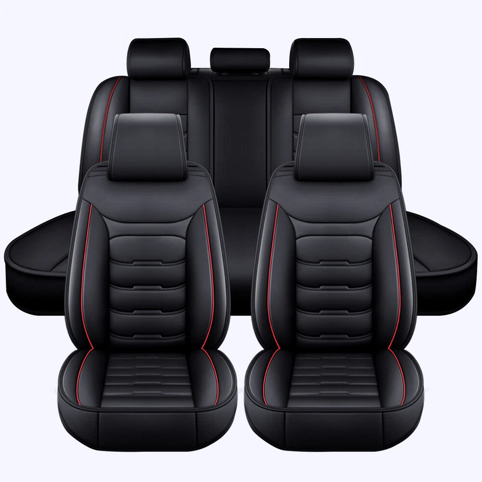 For Honda Civic Faux Leather Car 5 Seats Covers Full Set Front Rear Back Cover Foto 1 de 4