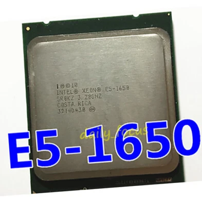 Intel Xeon E5-1650 3.2 GHz LGA2011 6 cores SR0KZ  16 threads CPU Processor 12 MB - Image 1 of 4