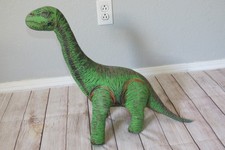 Vintage Applause Brontosaurus Green Dinosaur Jumbo Aptosaurus Stuffed Toy 18"