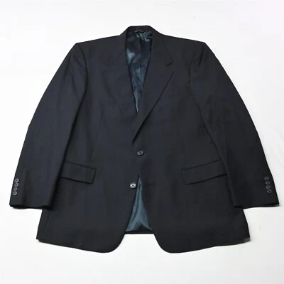 Blazer masculino vintage Austin Reed 44L azul marinho lã casaco esporte terno jaqueta - Imagem 1 de 4