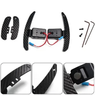 Magnetic Carbon Fiber Steering Wheel Paddle Shifter For BMW F20 F22 F23 F80 F82 - Image 1 of 4