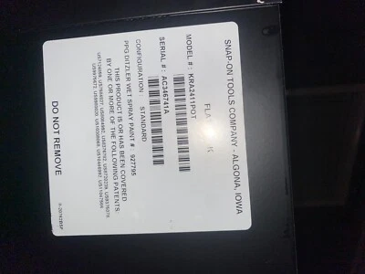 Flat black snapon tool box - Image 1 of 3