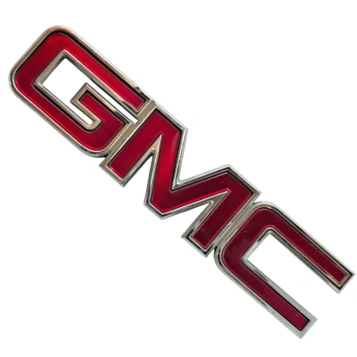 Rear Liftgate Red Emblem Badge GMC Sierra Yukon Canyon C1500 C2500 15271136 7.5" - Image 1 of 4