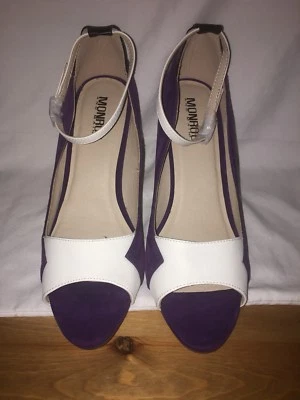 Monroe and Main peep toe ankle strap heels - Image 1 of 4