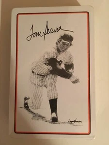 WOW! 1977 Cubic / Landsman ONE (1) TOM SEAVER NY Mets PLAYING CARD - MT RARE - Shea!! - Bild 1 von 1