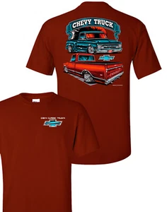 Johny Rockstar Classic Chevy Chevrolet Pick Up Trucks C-10 T Shirt TDC-266 - Picture 1 of 3