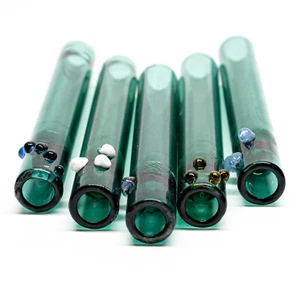 9 cm / 3,5" verschiedene Glaspfeife - Bild 1 von 8