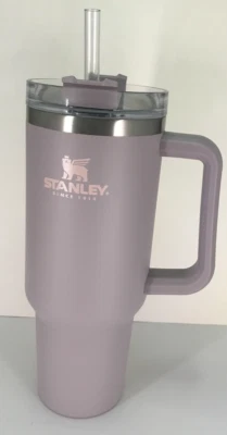 Copo de viagem Stanley Adventure Quencher 40 oz Abalone lavanda roxo tampa de palha - Imagem 1 de 4