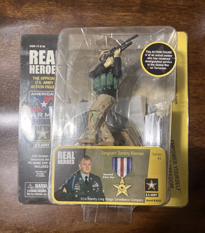 Series 1 Real America's Army Heroes Official Action Figure Sgt Tommy Rieman C4
