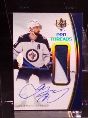 2021-22 Upper Deck Ultimate Collection Pro Threads /49 Josh Morrissey Patch Auto - Image 1 of 4