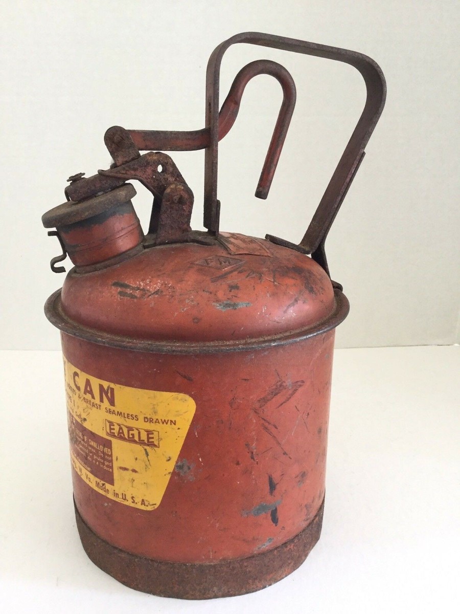 ヴィンテージイーグルセーフティー缶 Eagle Safety Can In Collectible Gas & Oil Advertising Cans