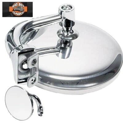 4" Stainless Steel Clamp Clip On Door Overtaking Peep Mirror Fits ANGLIA 105E  - Image 1 of 4