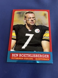 2005 TOPPS CHROME THROWBACKS #TB8 BEN ROETHLISBERGER  - Picture 1 of 2