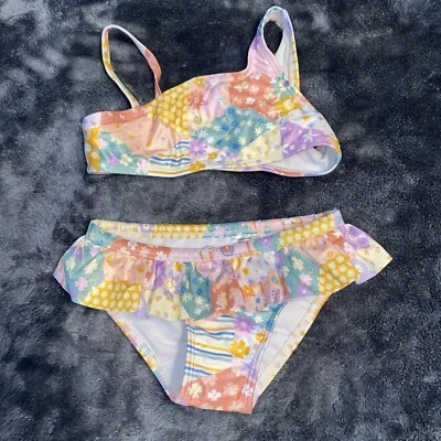 NWOT Wonder Nation Floral Patchwork Print Bikini Swimsuit Size 3T Beach Vacay - Image 1 of 4