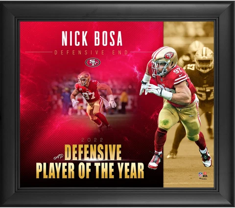 Nick Bosa San Francisco 49ers Framed 15" x 17" 2022 NFL Defense Cover