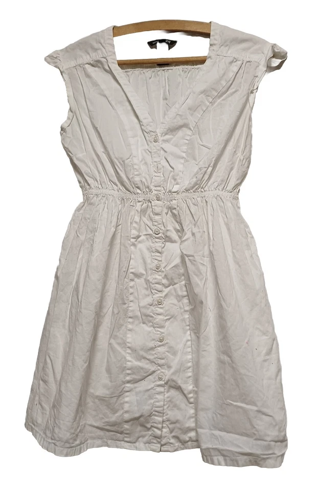 h&m Mama Umstandsshirt  Bluse Gr. S Weiß Damen Oberteil Tunika kurzarm - A2 -  - Bild 1 von 4