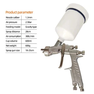 DRAM Spray Gun for Car Air Spray Gun Professional Tool Nozzle Size 1.3MM - Picture 1 of 6