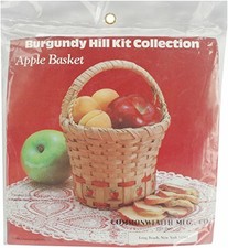 Commonwealth Basket Burgundy Hill Basket Kits, Apple Basket 6-Inch by 6-Inch #54