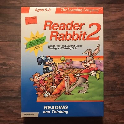 Reader Rabbit 2 The Learning Company Big Box Vintage MAC Game NEW! - Image 1 of 4