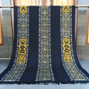 New Ethnic Blanket Woven Fabric Toraja Ethnic Blanket Motif Indonesian TEXTILES - Picture 1 of 1