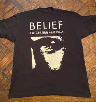 Nitzer Ebb band Belief Unisex Cotton T-Shirt All Size BT401 - Image 1 of 3