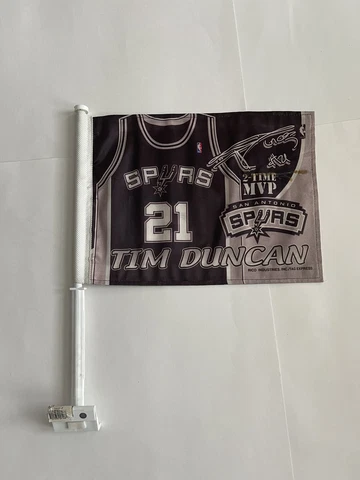 San Antonio Spurs Tim Duncan Car Window Flag Cover