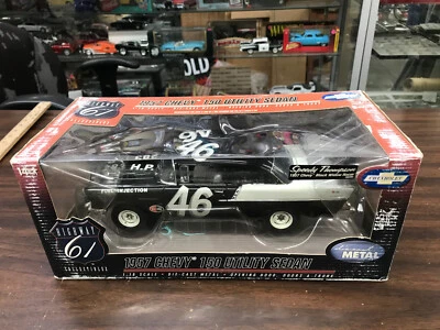 1/18 highway 61 speedy thompson 1957 chevy black widow racer #50294 - Image 1 of 4