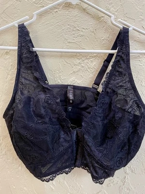 Bralette Torrid Talla 0 Negro Encaje Cierre Frontal Correas Ajustables Nuevo Sin Etiquetas Foto 1 de 4