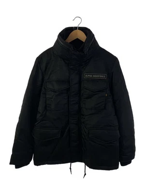 ALPHA INDUSTRIES Blouson, Medium, Polyester, Black, Solid Color, TA1467-001 - Image 1 of 4