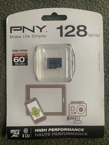 PNY 128GB High Speed MicroSDXC Memory Card (P-SDUX128U160G-GE) - Picture 1 of 3