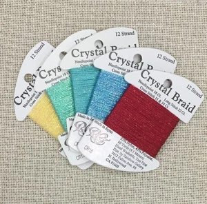 Rainbow Gallery Crystal Braid luminous Pearl thread Slurpee needlepoint stitch - Picture 1 of 1