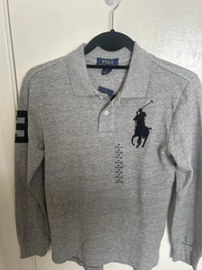 Polo Ralph Lauren Gray Long Sleeve Thermal Shirt Boys, Size 10-12 - Picture 1 of 4